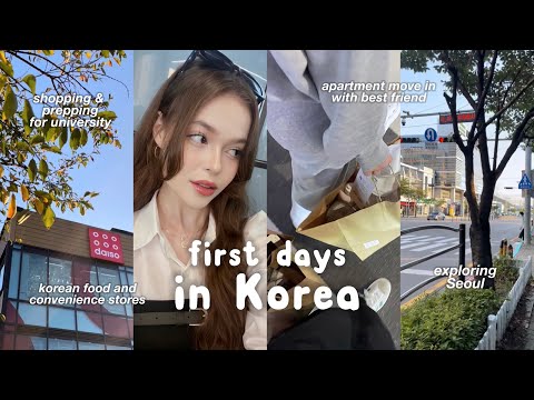 Видео: первые дни в КОРЕЕ🤍📓: подготовка к учебе, въезд в квартиру, hongdae & dongdaemun, еда и магазины ♡