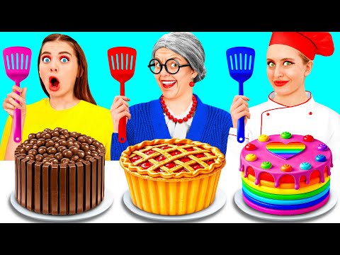 Видео: Кулинарный Челлендж: Я против Бабушки | Кулинарная Битва с Едой от BaRaDa Challenge