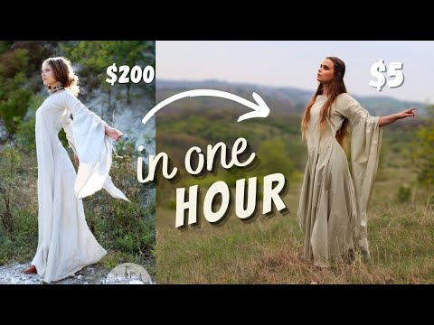 Видео: Невероятно простое платье в стиле Ренессанс Фейр — за час! | Мастер-класс