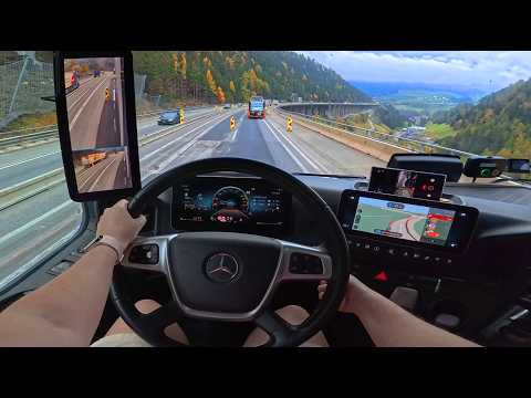Видео: POV Вождение грузовика - Осенние настроения - ИТАЛИЯ, БРЕННЕРО, АВСТРИЯ 🚚 👧