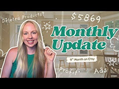 Видео: Ежемесячный обзор Etsy за сентябрь (как продавец цифровых товаров)
