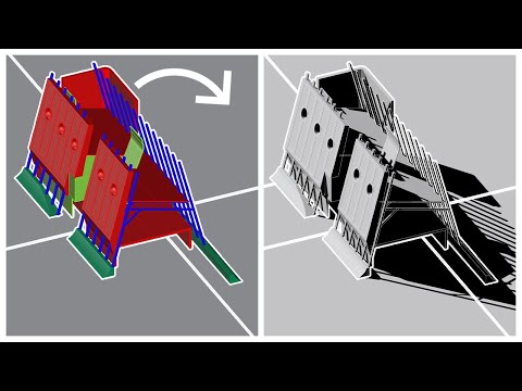 Видео: Режим отображения в стиле комиксов — Rhino