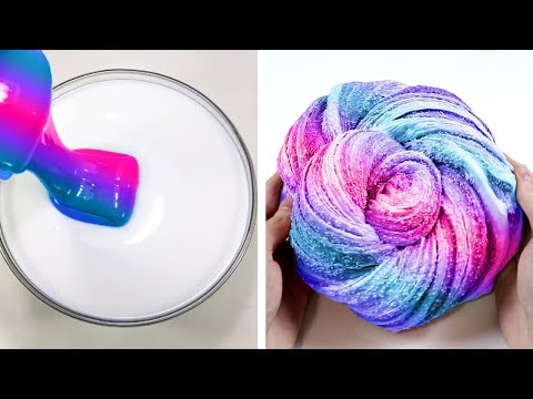 Видео: Самое удовлетворяющее видео слизи ASMR | Релаксирующая странно удовлетворяющая слизь 2019 | 450