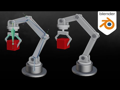 Видео: Оснастка и анимация роботизированной руки | Учебное пособие по Blender 4.5