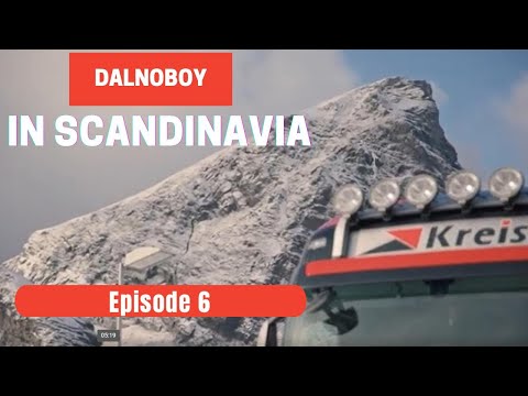 Видео: Дальнобой на Скандинавию 2019, Трехосник Volvo FH, сложности при подъеме. 6 серия