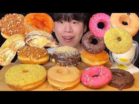 Видео: SUB) Кремовые пончики Old Ferry Donuts mukbang asmr