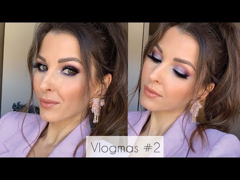 Видео: Бляскав парти грим в лилаво 💕💃🏻Vlogmas ❤️