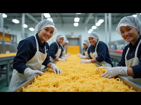 Видео: Как на фабрике производят лапшу быстрого приготовления