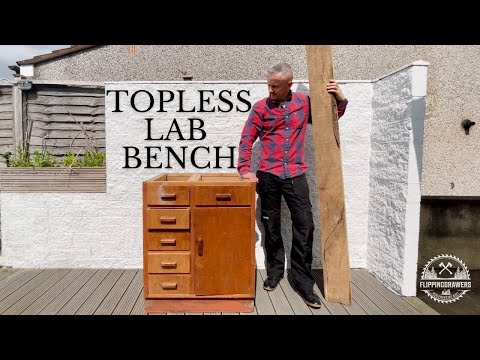 Видео: РЕСТАВРАЦИЯ СТАРОГО ЛАБОРАТОРНОГО СТОЛА.