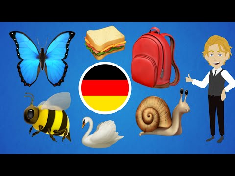 Видео: Учи немецкий язык | 100 слов с картинками и Emoji | Немецкий словарь A1 с переводом в субтитрах