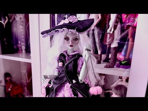 Видео: Bjd doll рекаст от Лигуя. Кукла бжд милая ведьмочка с озон Китай.