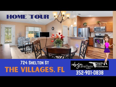 Видео: ТУР ПО ДОМУ | 724 Shelton St 3/2 Гараж на 2 машины + тележки $339 000 | The Villages Florida