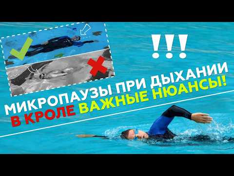 Видео: Микропаузы при дыхании в кроле: важные нюансы! Как ПРАВИЛЬНО научиться дышать в кроле!