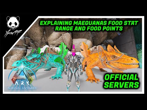 Видео: Объяснение характеристик еды у Маэгуаны — дальность и количество еды | ARK: Survival Ascended