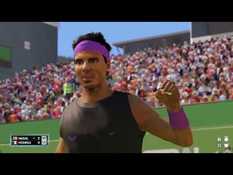 Видео: AO TENNIS 2. Личный рекорд по ЭЙСАМ! Nadal vs Monfils. Difficulty Legend
