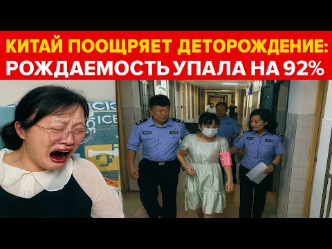 Видео: Китай поощряет деторождение: Рождаемость упала на 92%, Старение населения почти выше Японии