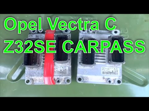 Видео: Opel Vectra C. Carpass из ЭБУ z32se / Carpass from Z32SE