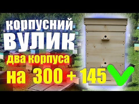 Видео: Корпусний вулик для бджіл, рамка на 300+145.
