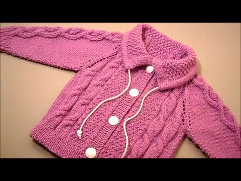 Видео: Кофта реглан связанная сверху.Размер 3 года.Часть №2