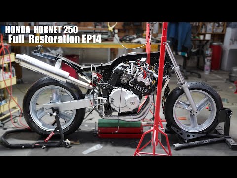 Видео: Полная реставрация мотоцикла Honda Hornet250 14 | Передняя вилка, колеса и т.д.