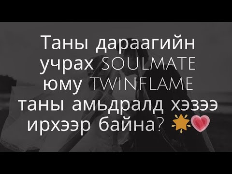 Видео: Таны дараагийн учрах soulmate юму twinflame таны амьдралд хэзээ ирхээр байна?  🌟💗✨ Тарот Мэргэ