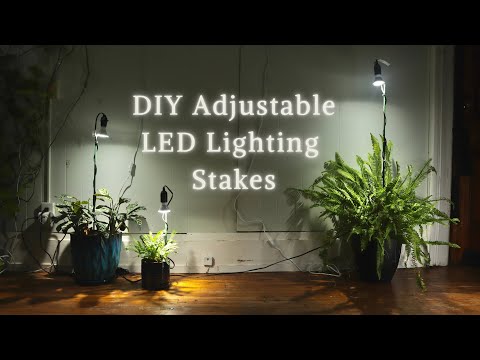 Видео: Как сделать светодиодные опоры для фитоламп для комнатных растений