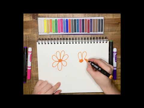 Видео: Урок рисования для детей от 3 лет. Рисуем Ромашки!