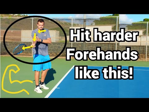 Видео: Как бить сильнее в теннисе