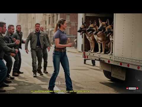 Видео: Байкеры Пристают к Девушке Водителю Фуры, Пока Её Служебные Псы Не Показывают, Чему Их Научили....