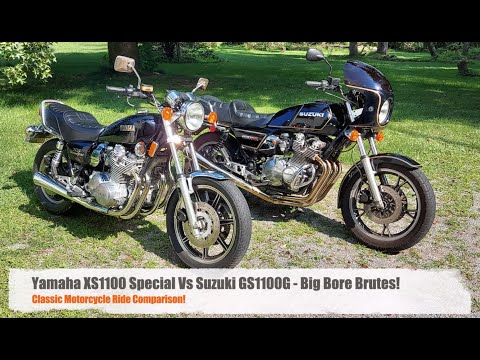 Видео: Yamaha XS1100 против Suzuki GS1100 — характеристики, звук, ускорение — маслбайки 1980-х!