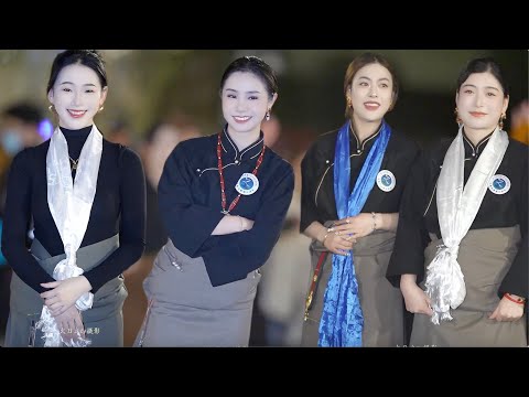 Видео: Восхищайтесь красивыми тибетскими женщинами, традиционными тибетскими танцами и тибетской песней