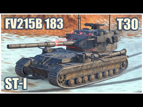 Видео: FV215b 183, T30 & СТ-I • WoT Blitz Gameplay