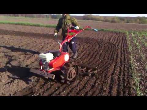 Видео: Бороним и фрезеруем на мотоблоке"Агат"