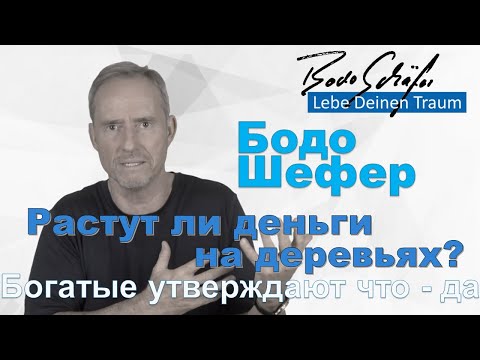 Видео: Бодо Шефер - Растут ли деньги на деревьях. Богатые утверждают что - да.