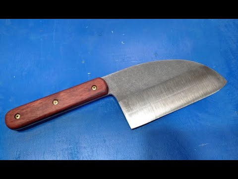 Видео: Сербский нож. Изменение строя клинка.