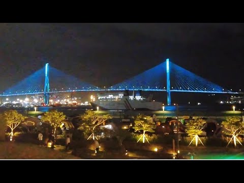 Видео: Ночной вид на Пусан✨ Ночная прогулка по парку на набережной Пукхан!