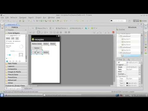 Видео: Андроид Урок 22 - Компоненти – Table layout