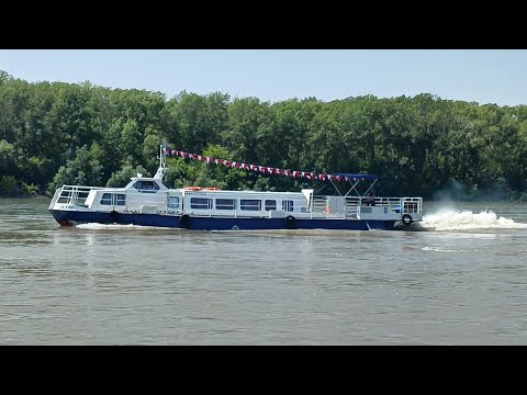 Видео: Прогулка на речном трамвайчике по Иртышу. Өскемен. Усть-Каменогорск. 17.06.2024.