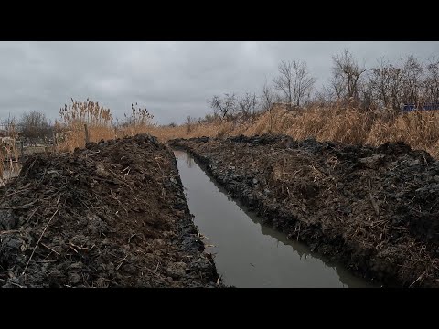 Видео: Выкопал канаву мини экскаватором.
