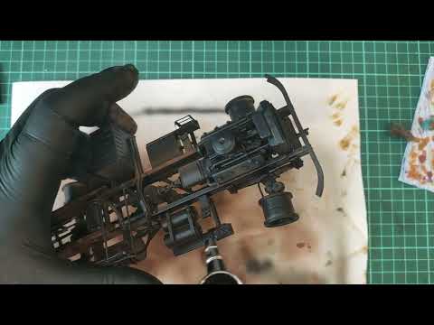 Видео: КРАЗ 255Б 1/35 "По дорогам пустоши"  (KRAZ-255B 1/35 "On the roads of the wasteland"). Часть 2