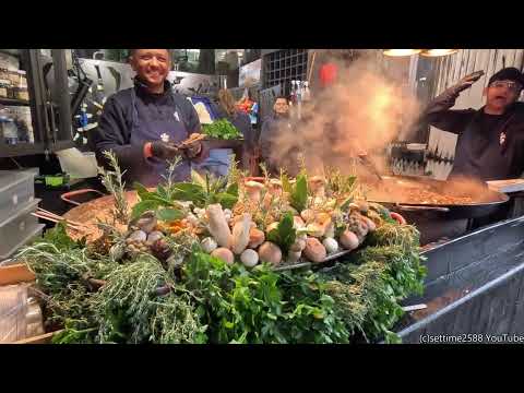 Видео: Лондонская уличная еда. Большой гриль, стейки, шашлыки и бургеры у Лондонского моста.