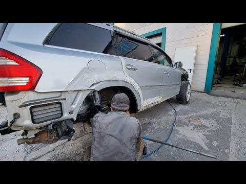 Видео: Mercedes Benz GL. Реставрация фар, антикороззийная обработка.