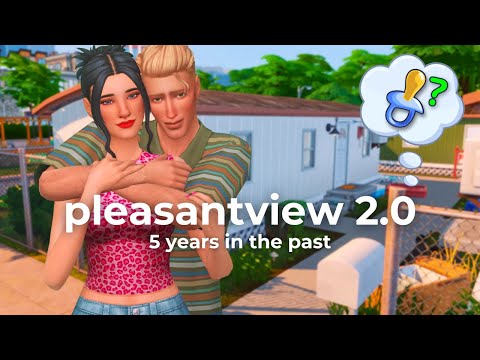 Видео: Я превратил Ньюкрест в ранний Плезентвью | файл сохранения Sims 4