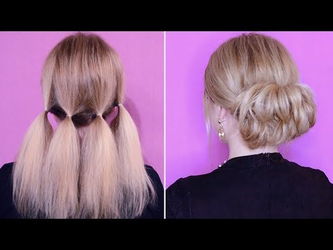 Видео: Простая и красивая прическа на новый год пошагово! На средние и короткие волосы. Just Make Yourself