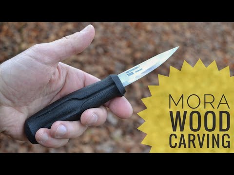 Видео: Mora Wood Carving Basic - нож для резьбы по дереву. обзор + тест. Testing.