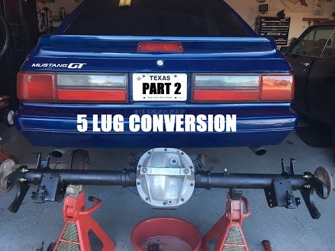 Видео: Проект Mustang GT 1986 года — переделка с 5-ю гайками — ось POR15