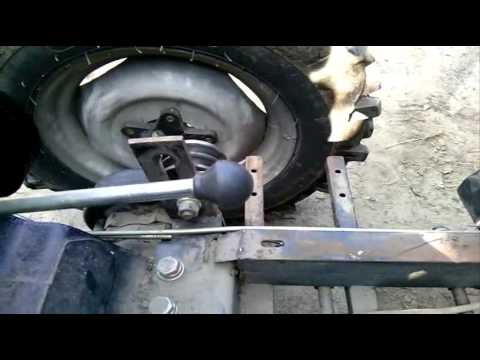 Видео: Мототрактор. Чуть не потерял задний мост)))