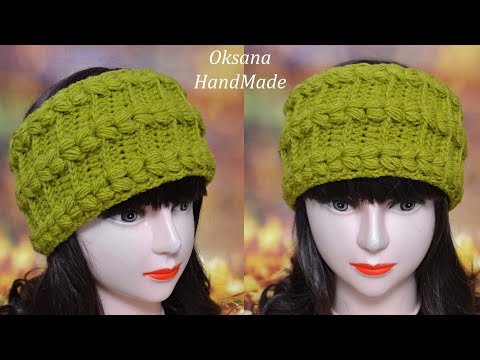 Видео: ВЯЗАТЬ ЛЕГКО - ПОВЯЗКА НА ГОЛОВУ КРЮЧКОМ. CROCHET HEADBAND