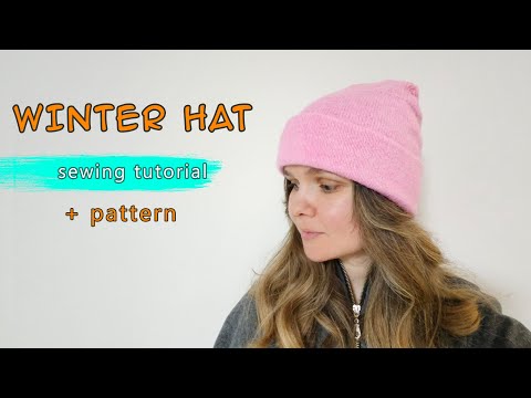 Видео: Шьем шапку из старого свитера. Выкройка шапки