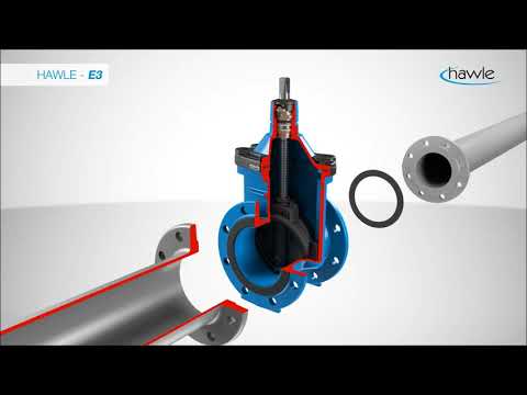 Видео: Клиновая задвижка Hawle-E3 | RU